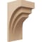 Ekena Millwork 7"W x 7"D x 14"H Wide Rockford Rough Cedar Woodgrain TimberThane Corbel, Primed Tan CORUR07X07X14ROCRCPR - alternate 1